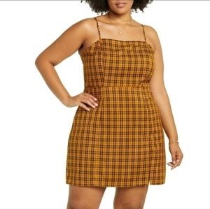 Preppy Plaid Minidress Fall Dress Size 1X Pumkin Patch photos Rockabilly Gingham
